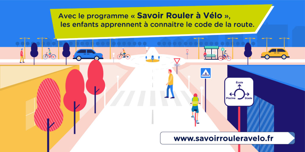 Avec le programme Savoir Rouler à Vélo, les enfants apprennent à connaître le code de la route